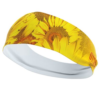 Sonnenblumenstirnband 12 cm / Größe L.