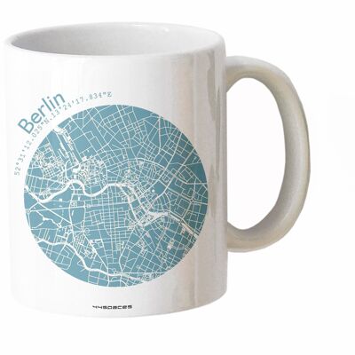 Berlin map mug. ice