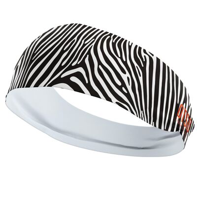 Zebra Stirnband 12 cm / Größe L.