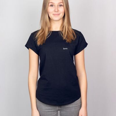 Women's shirt "love." - Dark blue