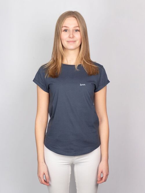 Damen Shirt "love." - Denim