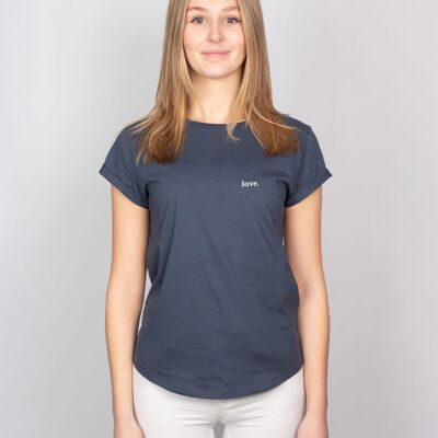 Damen Shirt "love." - Denim