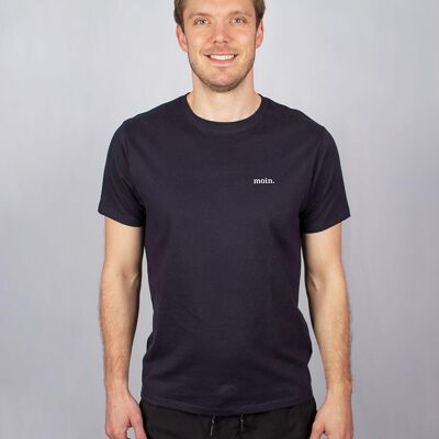 Men's / unisex shirt "moin." - Dark blue
