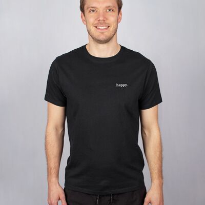 Men's / unisex shirt "happy." - Black