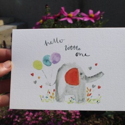 Hello Little One Plantable wildflower seed card