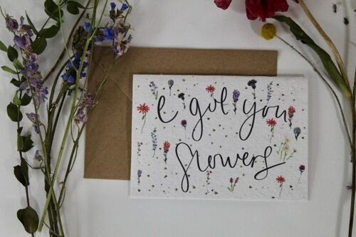 I Got You Flowers Plantable Wildflower seed card