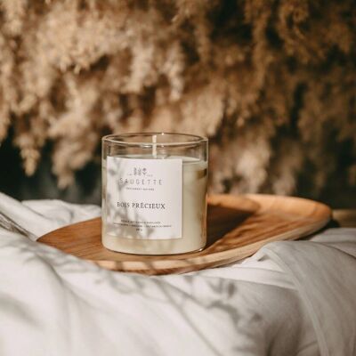 Precious wood - Handmade candle scented with natural soy wax