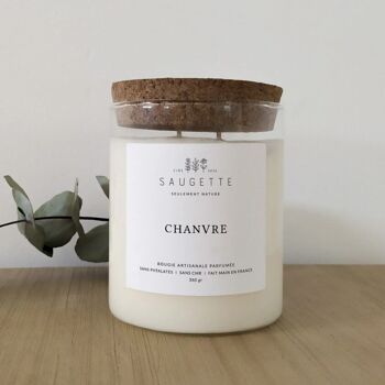 Chanvre - Bougie artisanale parfumée à la cire de soja naturelle 6