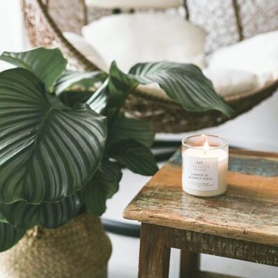 The smell of green papaya - Handmade candle scented with natural soy wax