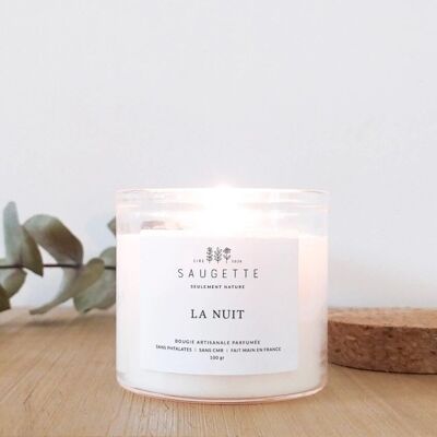At night - Handmade candle scented with natural soy wax