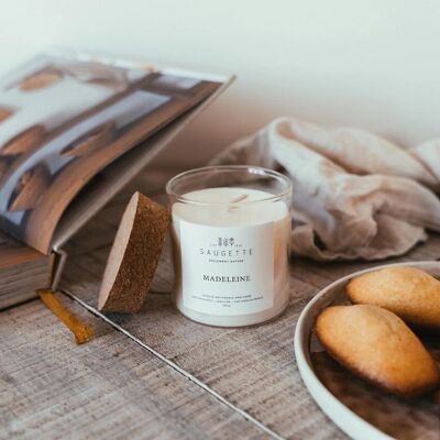 Madeleine - Bougie artisanale parfumée à la cire de soja naturelle