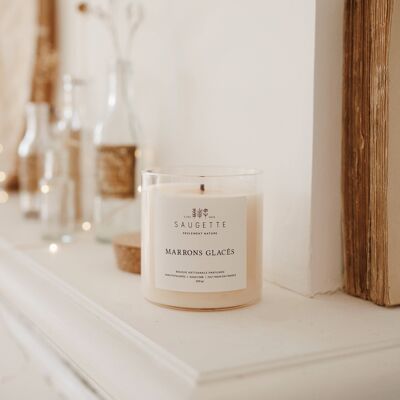 Candied chestnuts - Handmade candle scented with natural soy wax