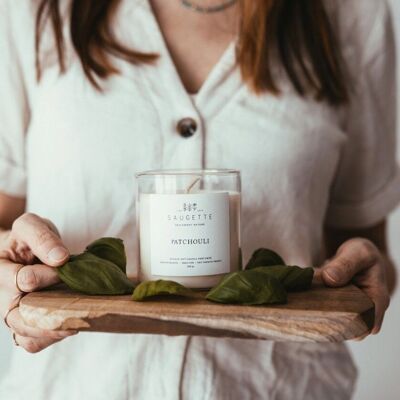 Patchouli - Handmade candle scented with natural soy wax