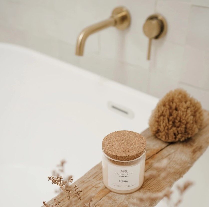 Sauna – Handgefertigte Kerze mit natürlichem Sojawachs