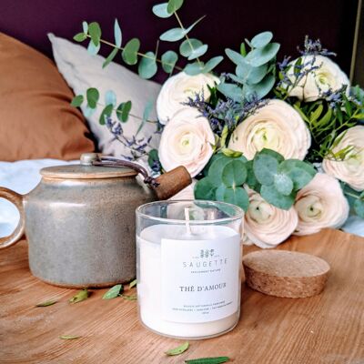 Thé d'amour - Handmade candle scented with natural soy wax