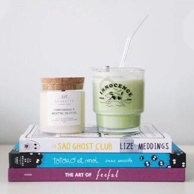 Cucumber and fresh mint - Handmade candle scented with natural soy wax