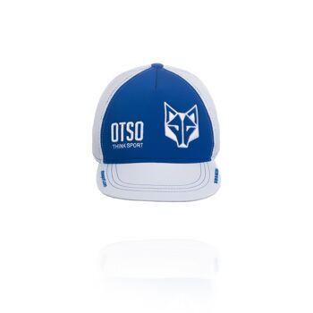 Casquette bleu électrique et blanche Snapback 2