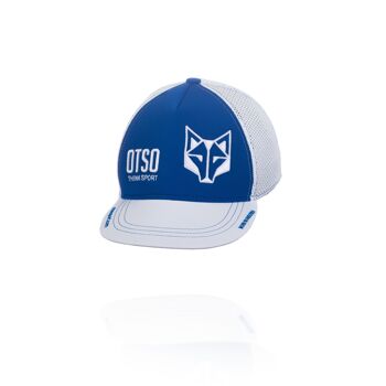 Casquette bleu électrique et blanche Snapback 5