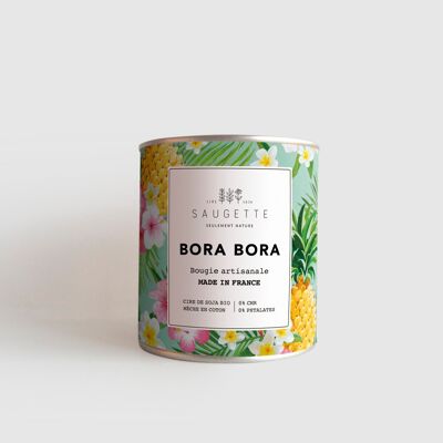Bora Bora - Handgemachte Kerze, die mit natürlichem Sojawachs duftet