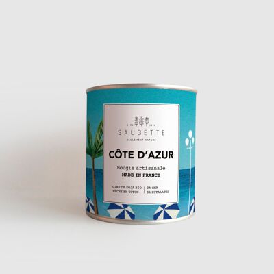 Côte d&#39;azur - Vela artesanal perfumada con cera de soja natural