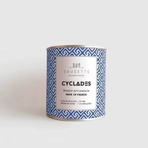 Cyclades - Handmade candle scented with natural soy wax