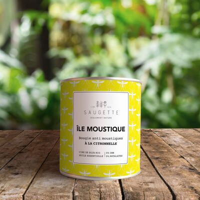 Mosquito Island - Handmade candle scented with natural soy wax