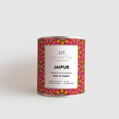 Jaipur - Handgemachte Kerze, die mit natürlichem Sojawachs duftet