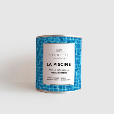 The swimming pool - Handmade candle scented with natural soy wax
