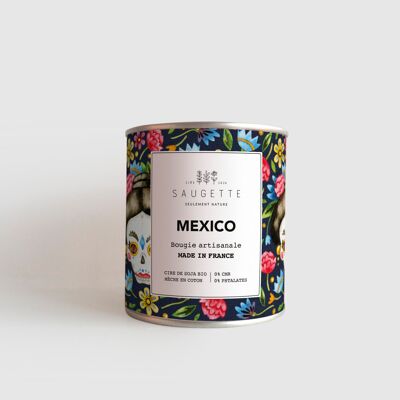 México - Vela artesanal perfumada con cera de soya natural