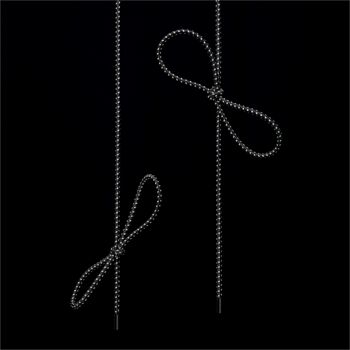 lacets élastiques et réfléchissants noirs 50 cm 3