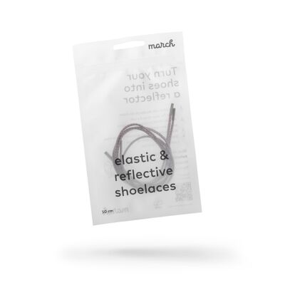 mix elastic & reflective shoelaces 50 cm
