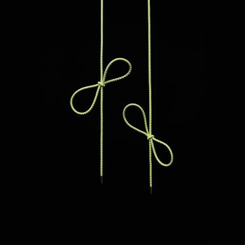 lacets élastiques & réfléchissants jaune fluo 50 cm 3