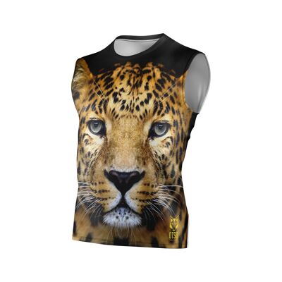 Camiseta Sin Mangas Hombre Leopard