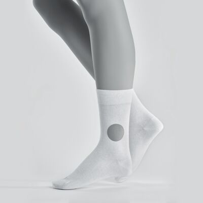 white reflective socks x2