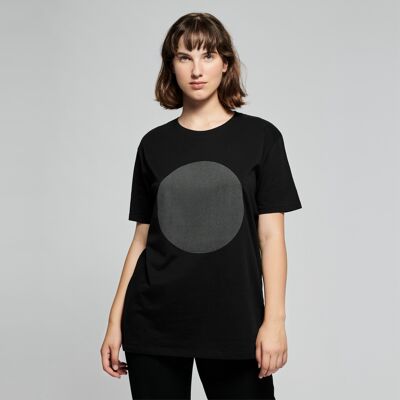 schwarzes reflektierendes T-Shirt