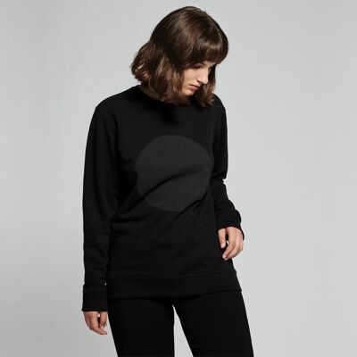 Schwarzes, reflektierendes Sweatshirt