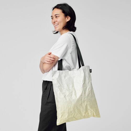 fade yellow weightless tote