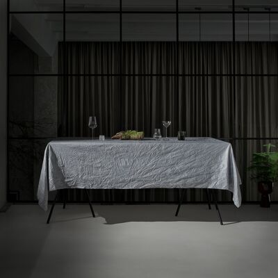 grey picnic & table cloth 150 x 150 cm