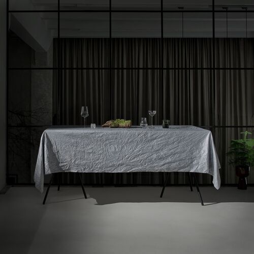 grey picnic & table cloth 150 x 250 cm
