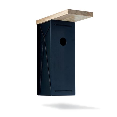 black birdhouse