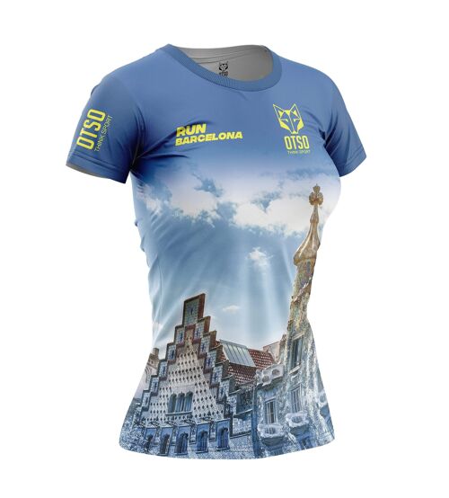 Camiseta Manga Corta Mujer Run Barcelona