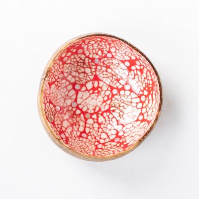 Coconut Shell Red, Mother of Pearl and Eggshell