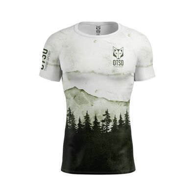 Kurzarm-T-Shirt der grünen Wald-Männer