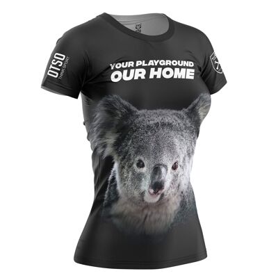 T-shirt à manches courtes Koala pour femme