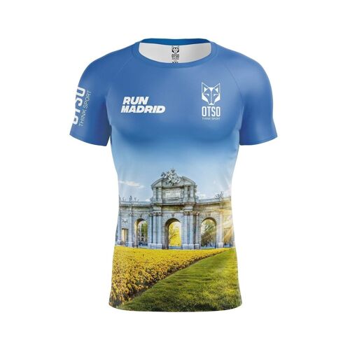 Camiseta Manga Corta Hombre Run Madrid Puerta de Alcalá