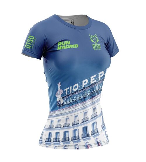 Camiseta Manga Corta Mujer Run Madrid Tio Pepe