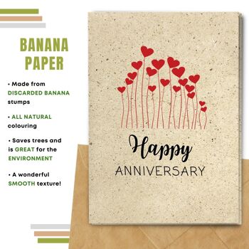Fait à la main respectueux de l'environnement | Graines plantables ou papier de matière organique Cartes d'anniversaire Heart Field Single Card 11