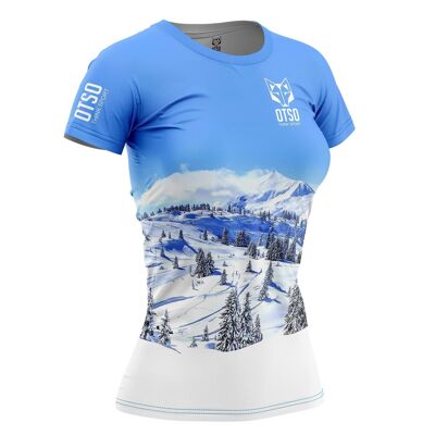 T-shirt à manches courtes Snow Forest pour femme