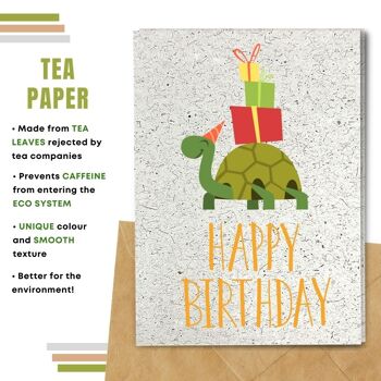 Fait à la main respectueux de l'environnement | Lot de 5 cartes d'anniversaire en papier pour graines à planter ou matériau organique 8