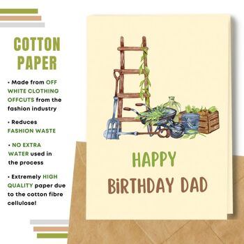 Fait à la main respectueux de l'environnement | Lot de 8 cartes d'anniversaire en papier pour graines à planter ou matériau organique. 3
